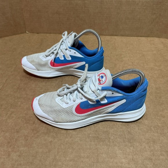 Nike 4.5Y/Womens 6 Bomb Pop CD8137-400 Tennis Shoe Downshifter Heat Check White - Picture 4 of 9